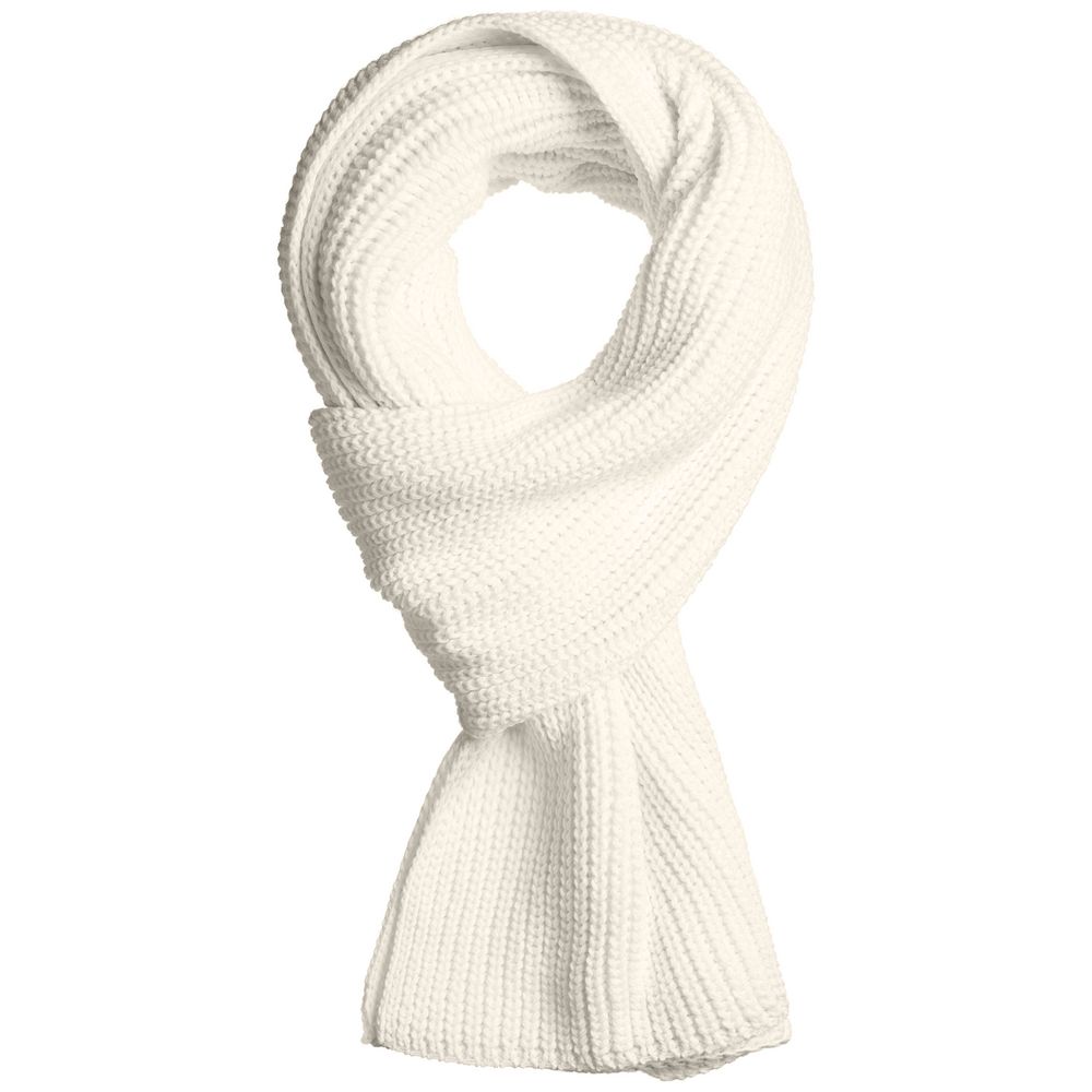 Шарф Nordkyn, молочно-белый с логотипом