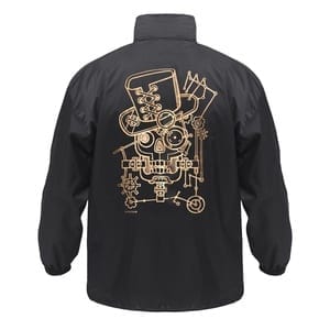 Ветровка John Steampunk, черная с логотипом
