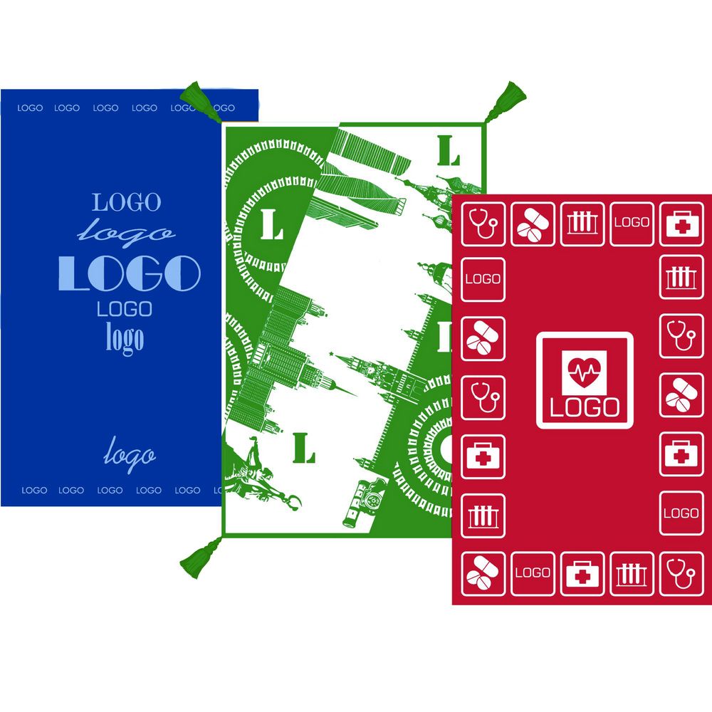 Плед на заказ Tricksy Net, 2 цвета, S, акрил с логотипом