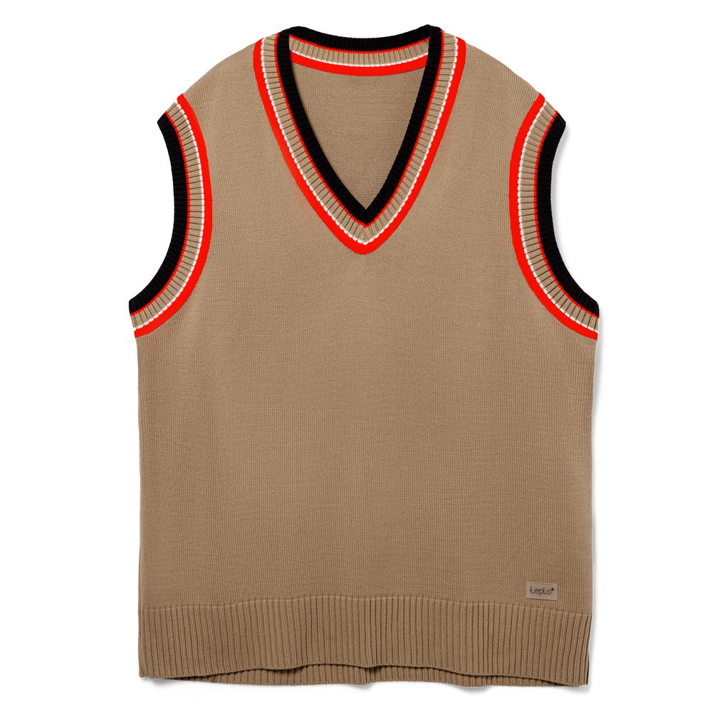 Жилет оверсайз унисекс Cornell в сумке, бежевый с логотипом