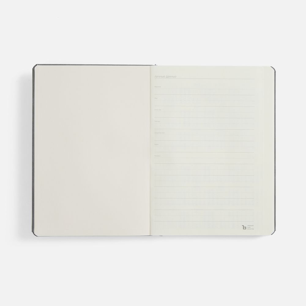 Ежедневники с логотипом с печатью логотипа. Ежедневник Urban Hard, недатированный по цене 902 ₽ руб. (артикул 72079.10) Ежедневник Urban Hard, недатированный, серый