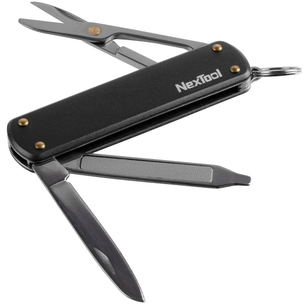 Нож-брелок NexTool Mini, черный с логотипом