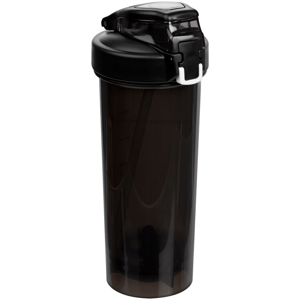 Спортивный шейкер Foss, черный с логотипом