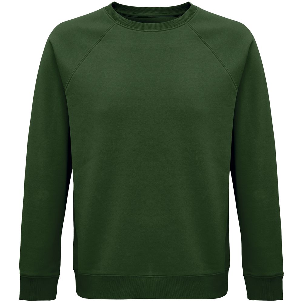 Свитшот унисекс Space, темно-зеленый с логотипом