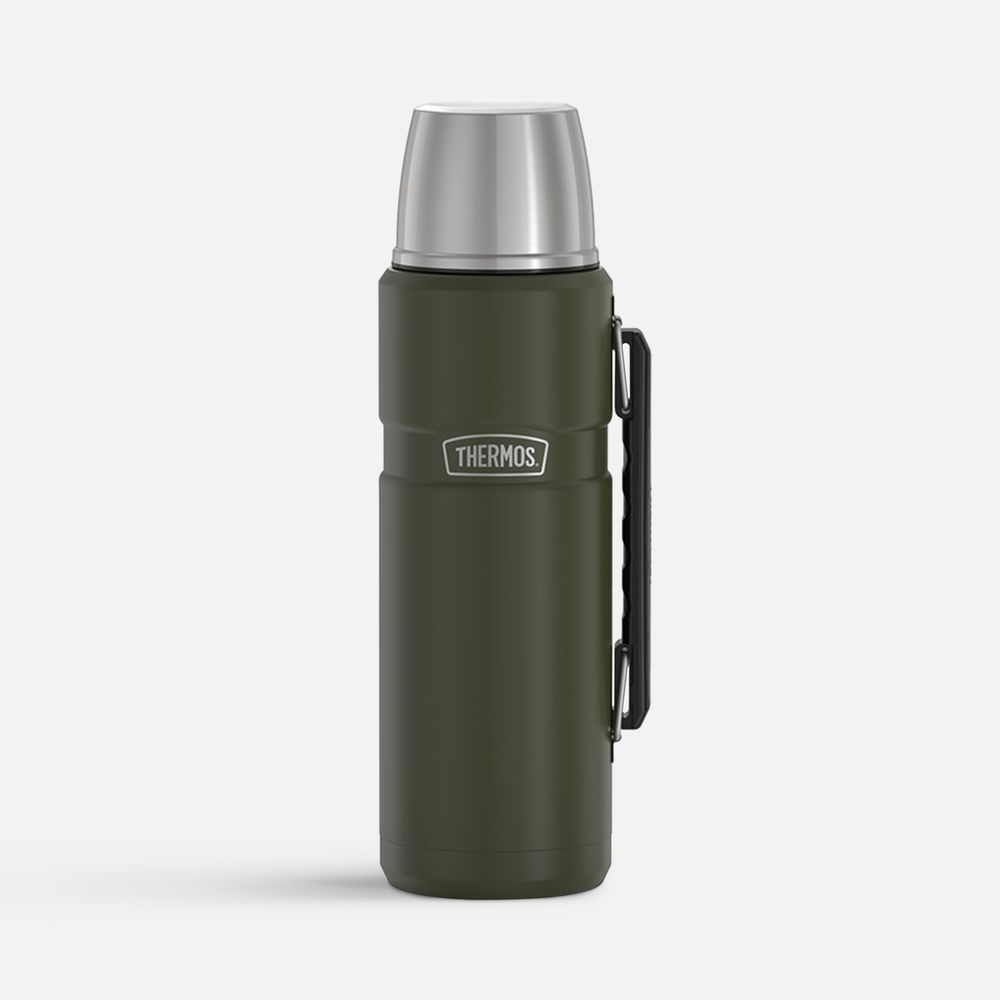 Термос King 1200, хаки с логотипом