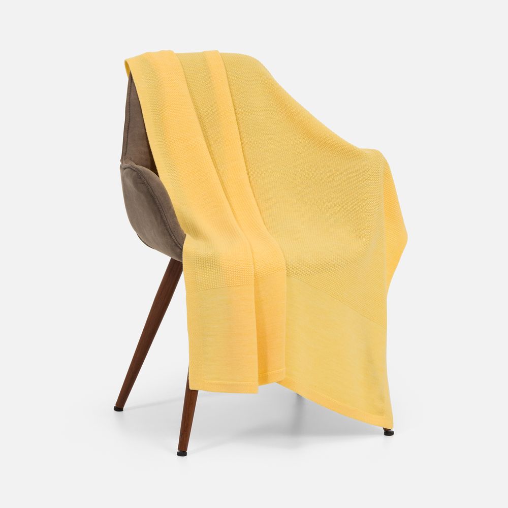 Плед Aviator, желтый с логотипом