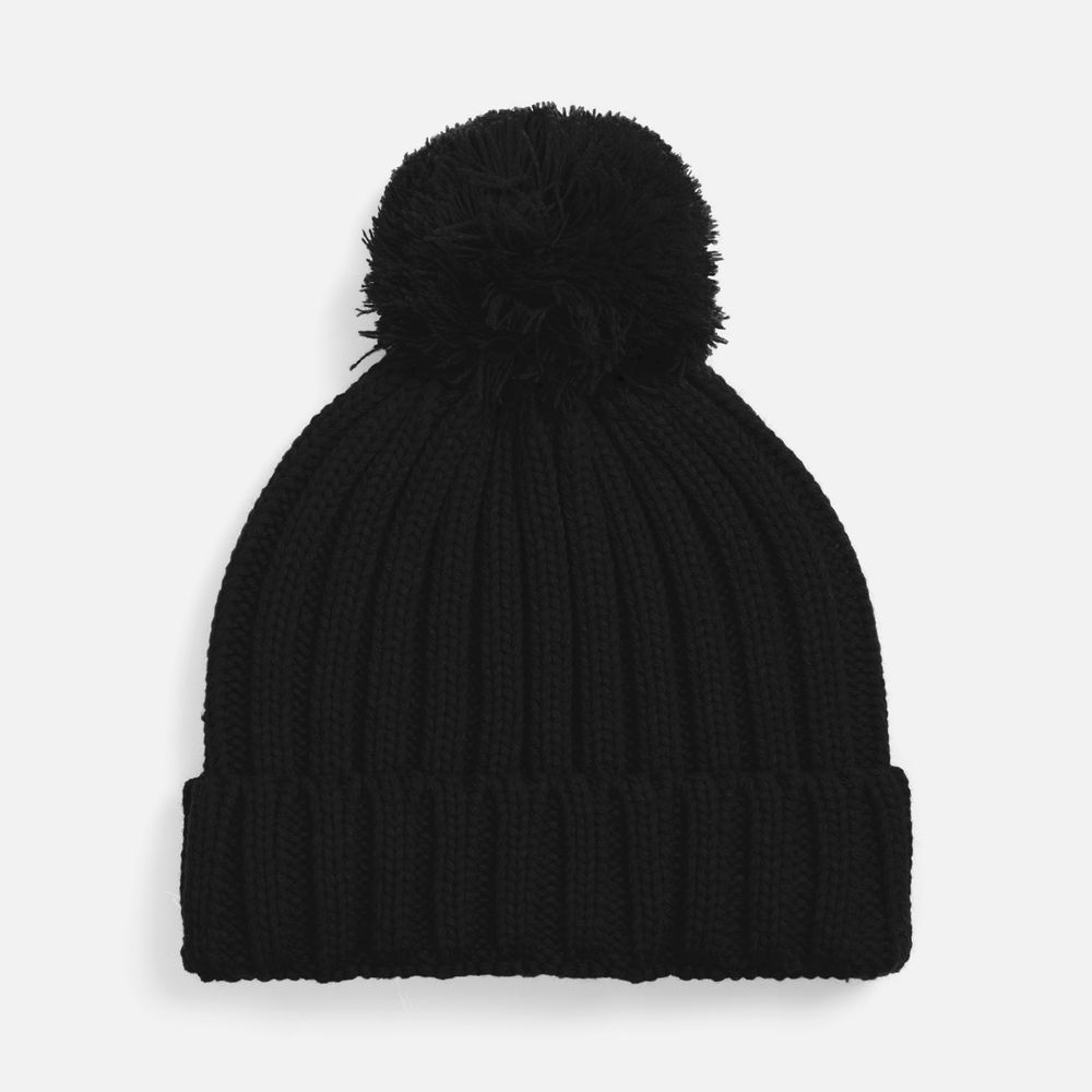 Шапка HappyGo, черная с логотипом