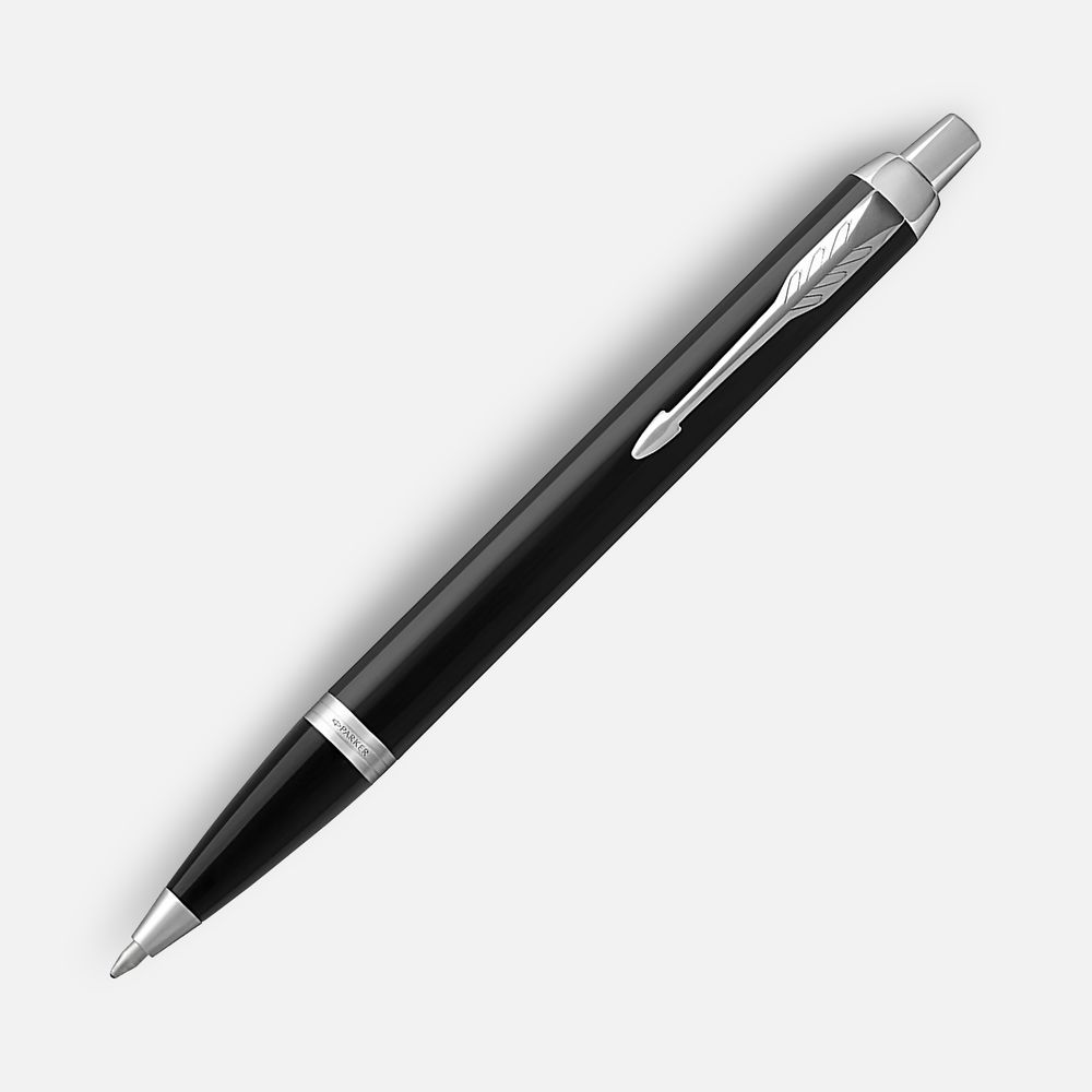 Ручка шариковая Parker IM Core Black CT, черная с логотипом