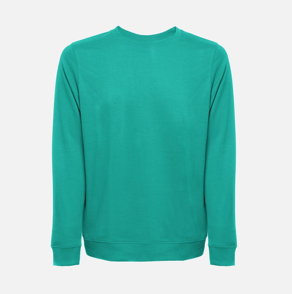 Свитшот унисекс Colombo, изумрудно-зеленый с логотипом