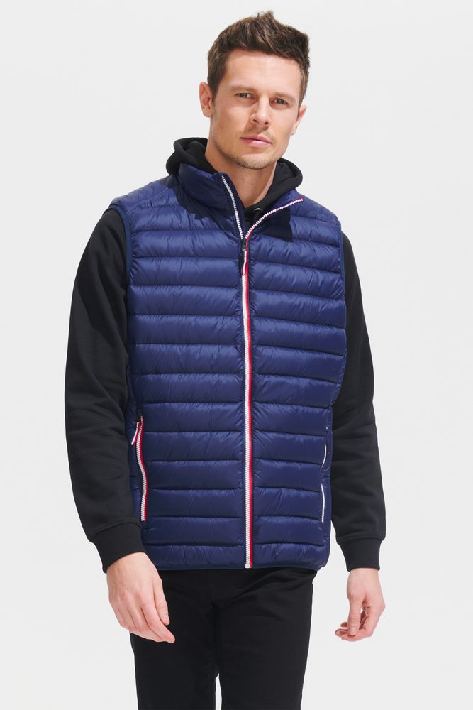 Жилет мужской Victoire BW Men, темно-синий с логотипом