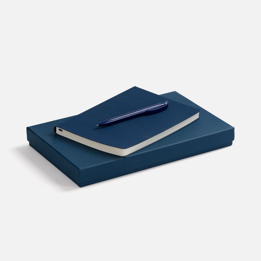 Набор Vale, синий с логотипом