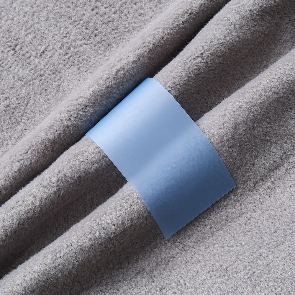 Лента силиконовая Biguna 50 S, прозрачная голубая, 30 см с логотипом