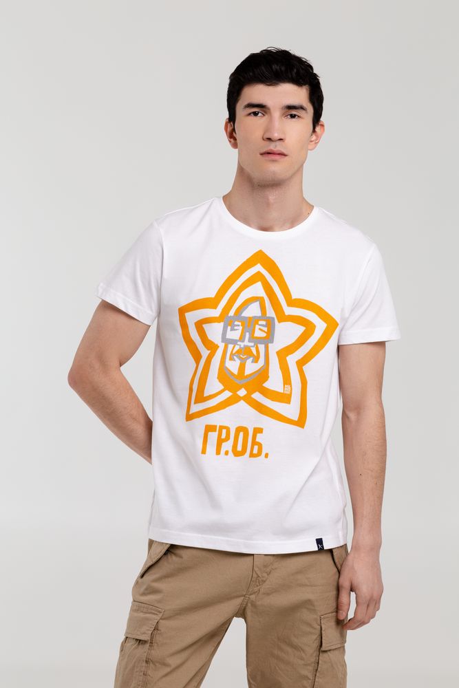 Футболка «Меламед. Егор Летов», белая с логотипом