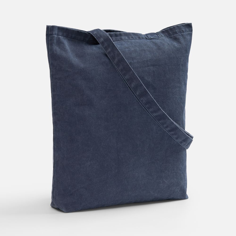 Сумка для покупок Berwi, темно-синяя с логотипом