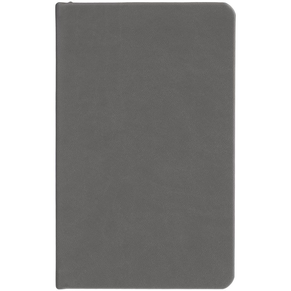 Блокнот Cluster Mini в клетку, темно-серый с логотипом