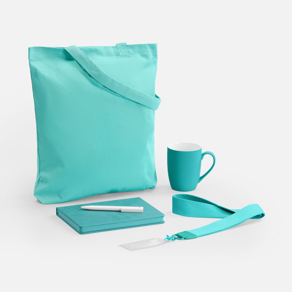 Набор Cortado, бирюзовый с логотипом