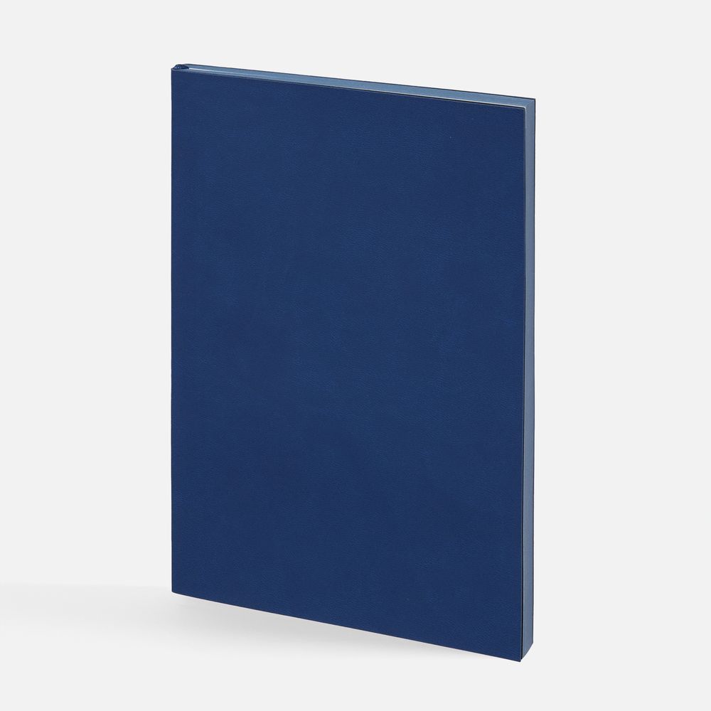 Ежедневник Flat, недатированный, синий, ver.2 с логотипом