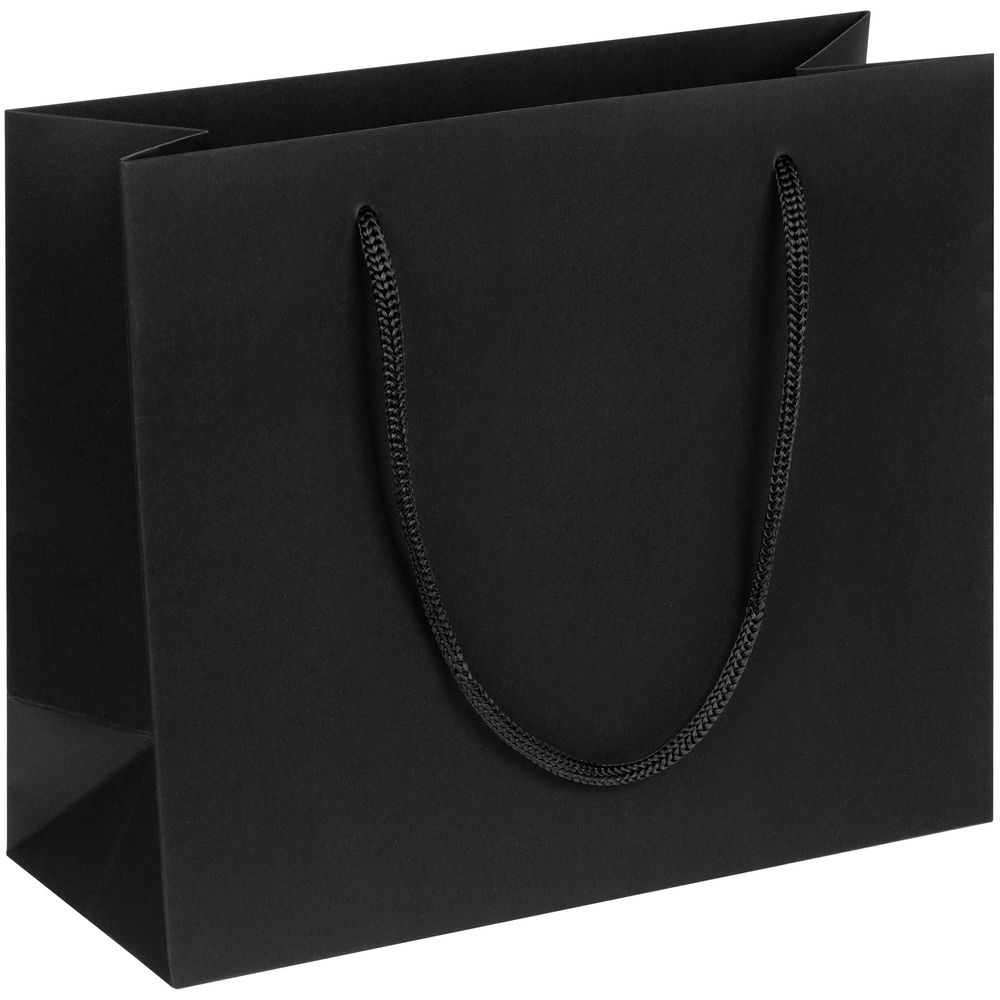 Пакет бумажный Arc S, черный с логотипом