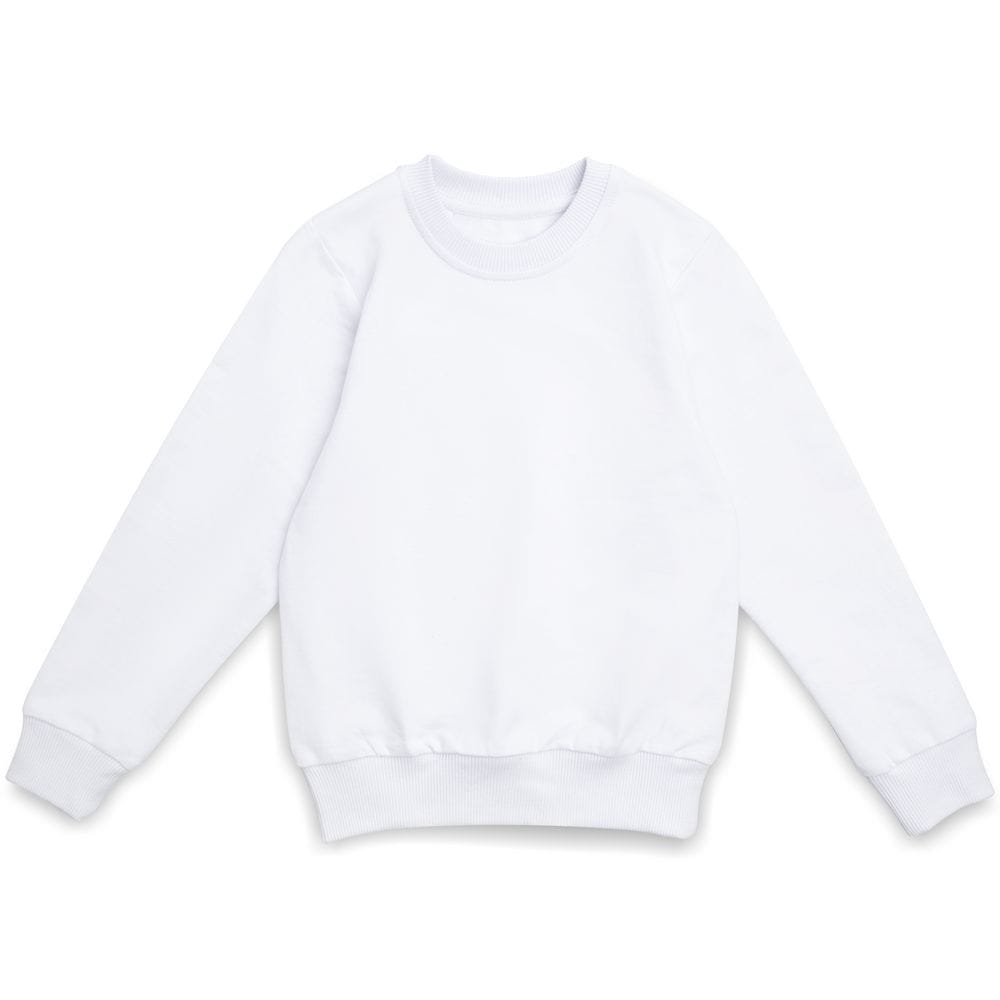 Свитшот детский Toima Kids 2.0, белый с логотипом
