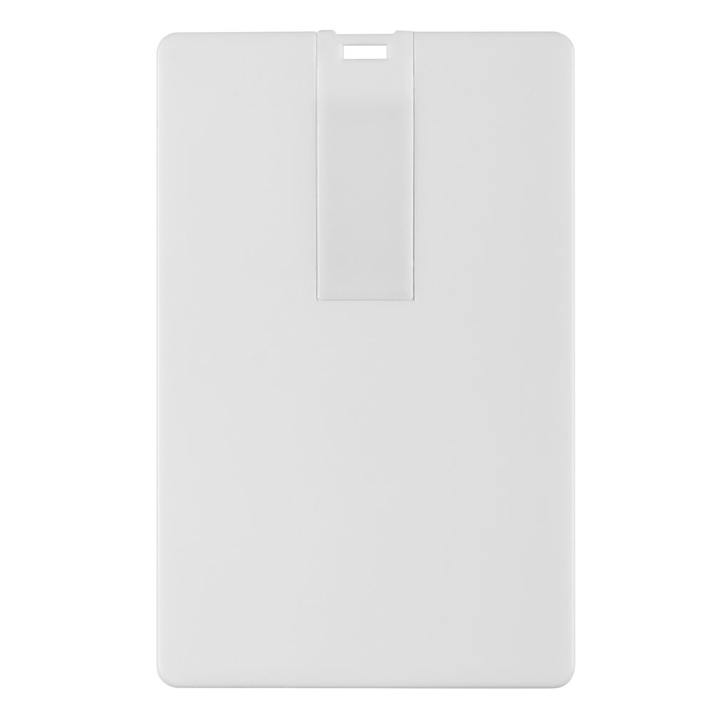 Флешка Card, 8 Гб, белая с логотипом