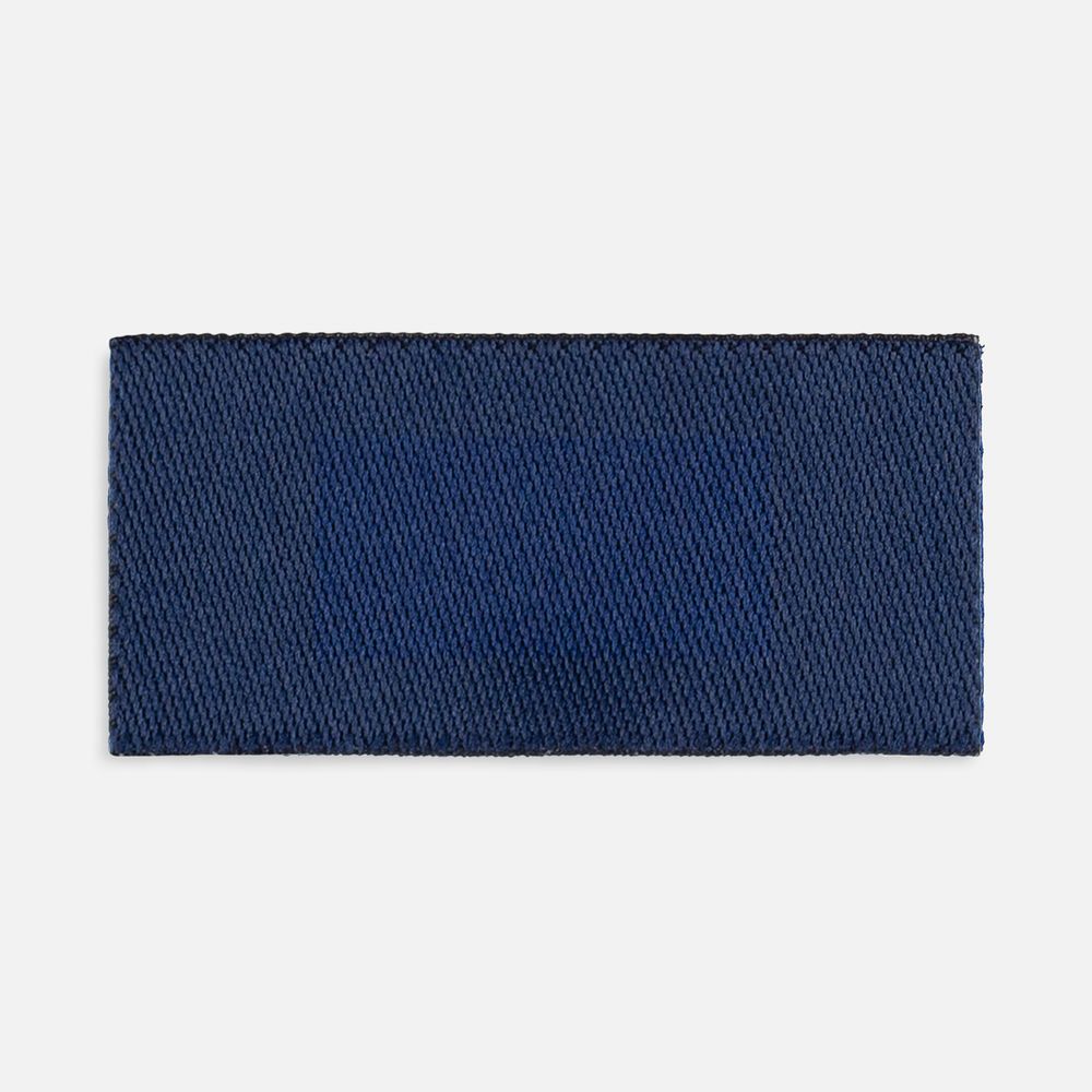 Лейбл тканевый Epsilon, XXS, темно-синий с логотипом