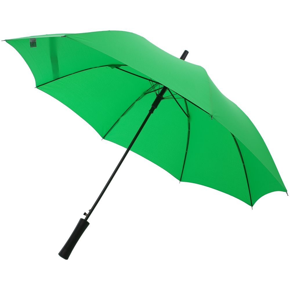 Зонт-трость Lanzer, светло-зеленый с логотипом
