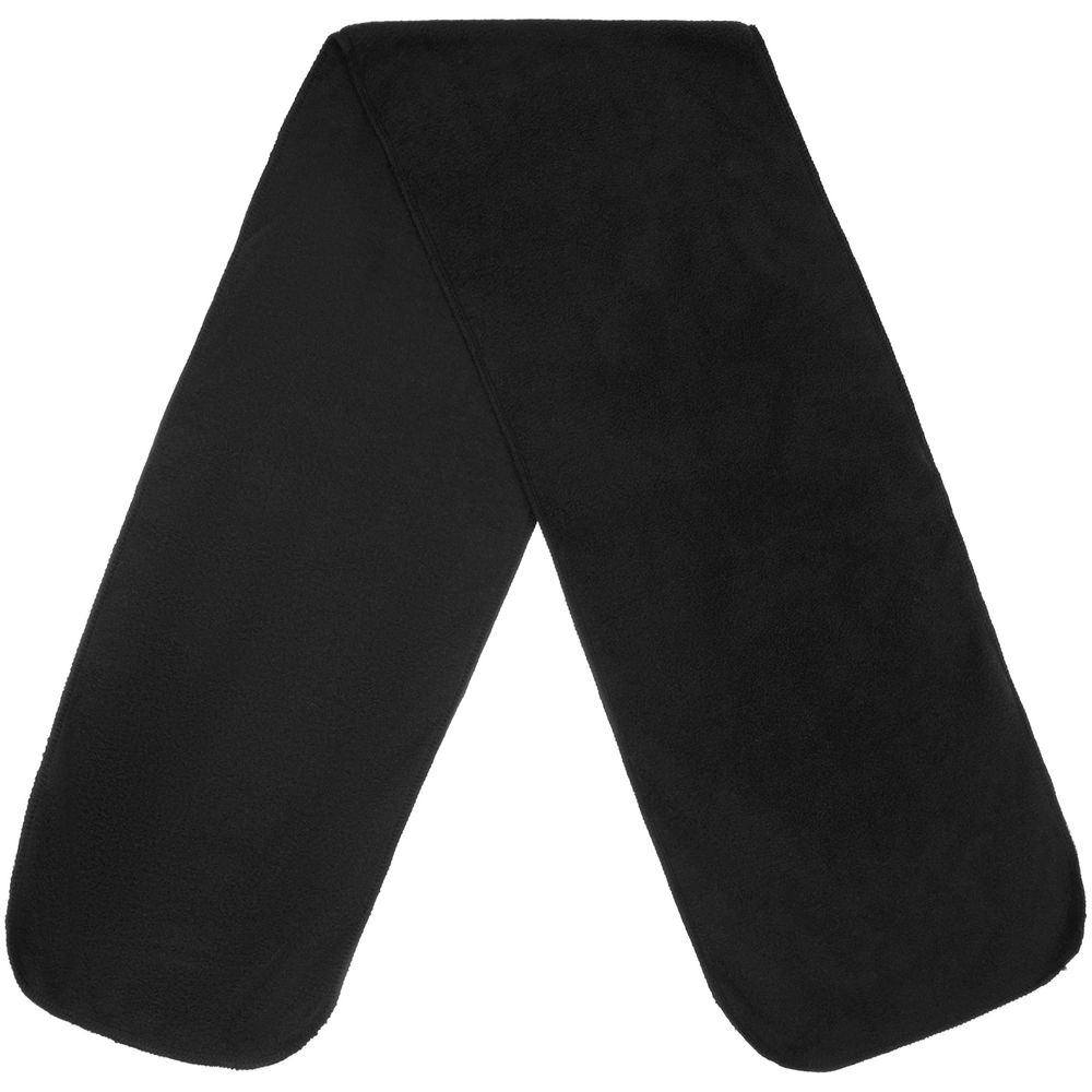 Шарф Fleecy, черный с логотипом