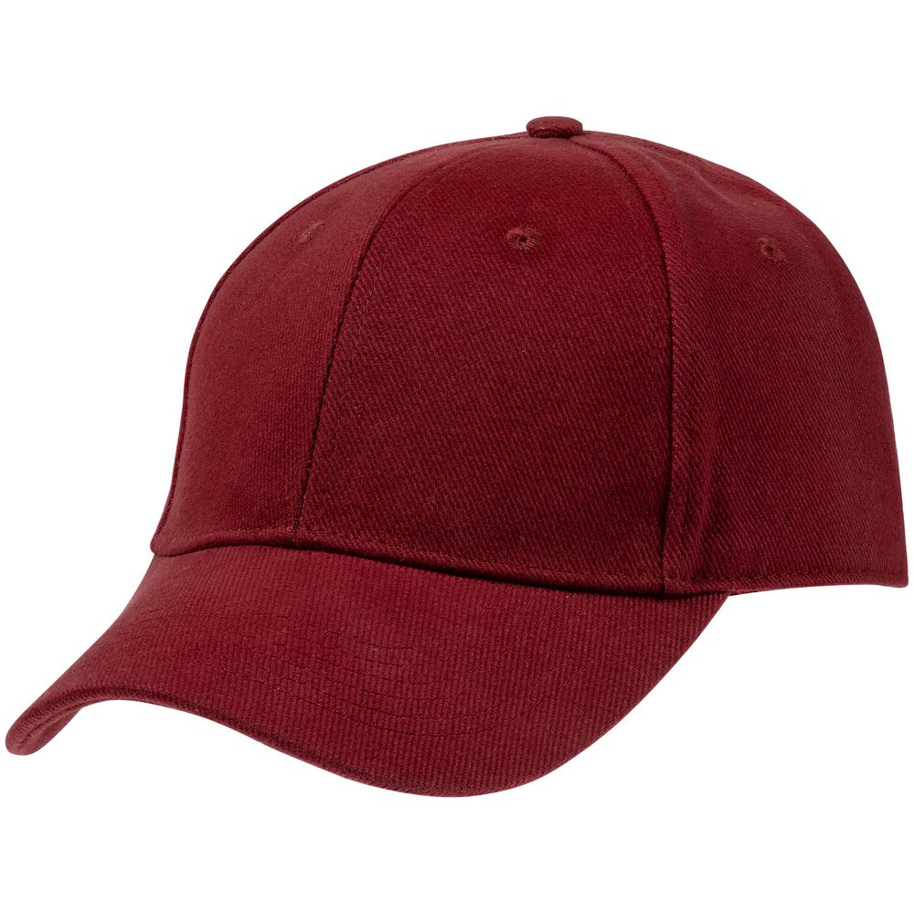 Бейсболка Hillside, бордовая с логотипом