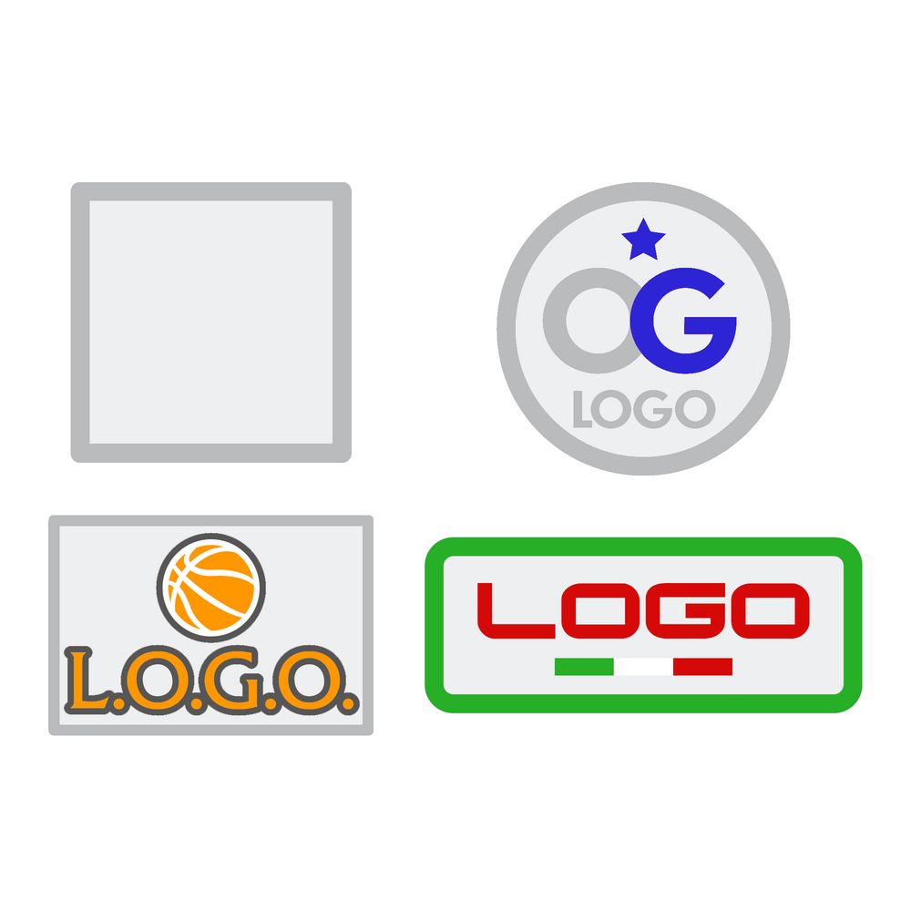 Шеврон из габардина Gabo S, белый с логотипом