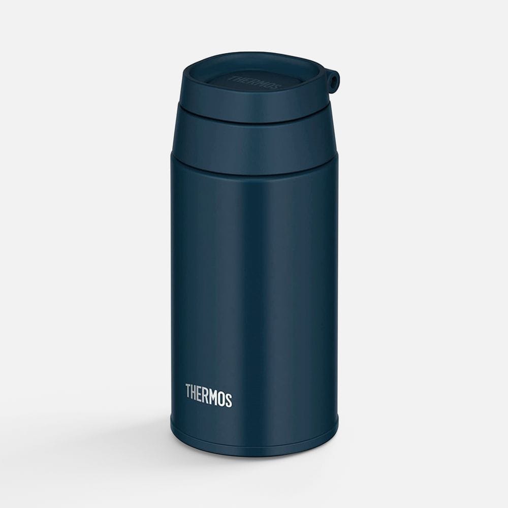 Термобутылка JOO 380, синяя (индиго) с логотипом