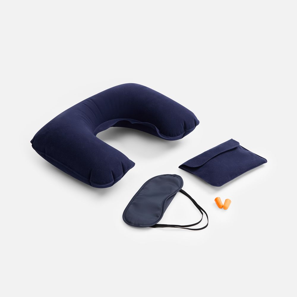 Набор для путешествий Essential, темно-синий с логотипом