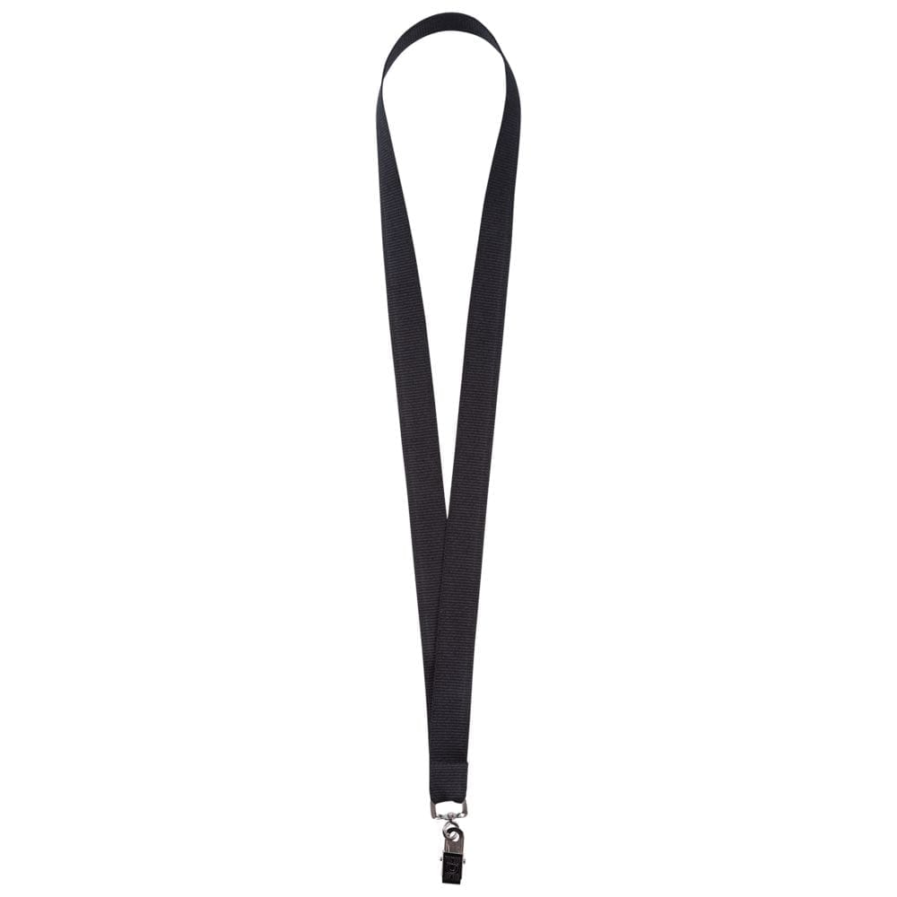 Лента для бейджа Neckband, черная с логотипом