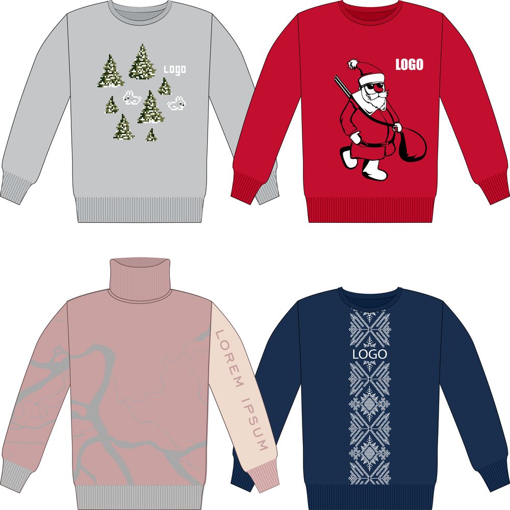 Свитер на заказ Tricksy Fint, полушерсть с логотипом