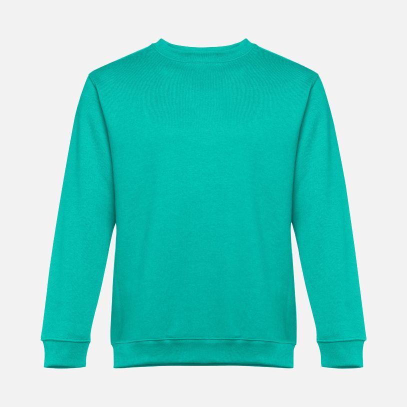 Свитшот унисекс Delta, изумрудно-зеленый с логотипом