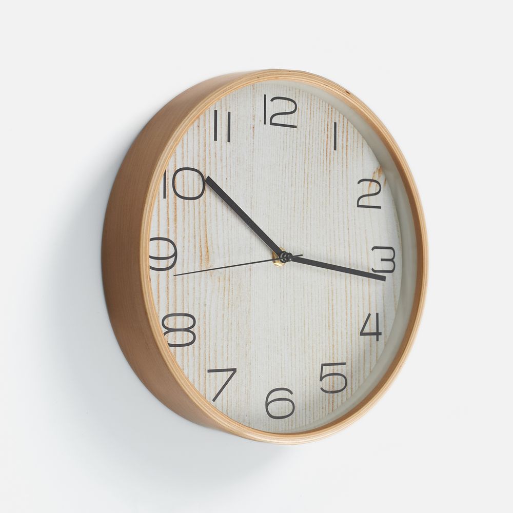 Часы Vintage, бежевые с логотипом