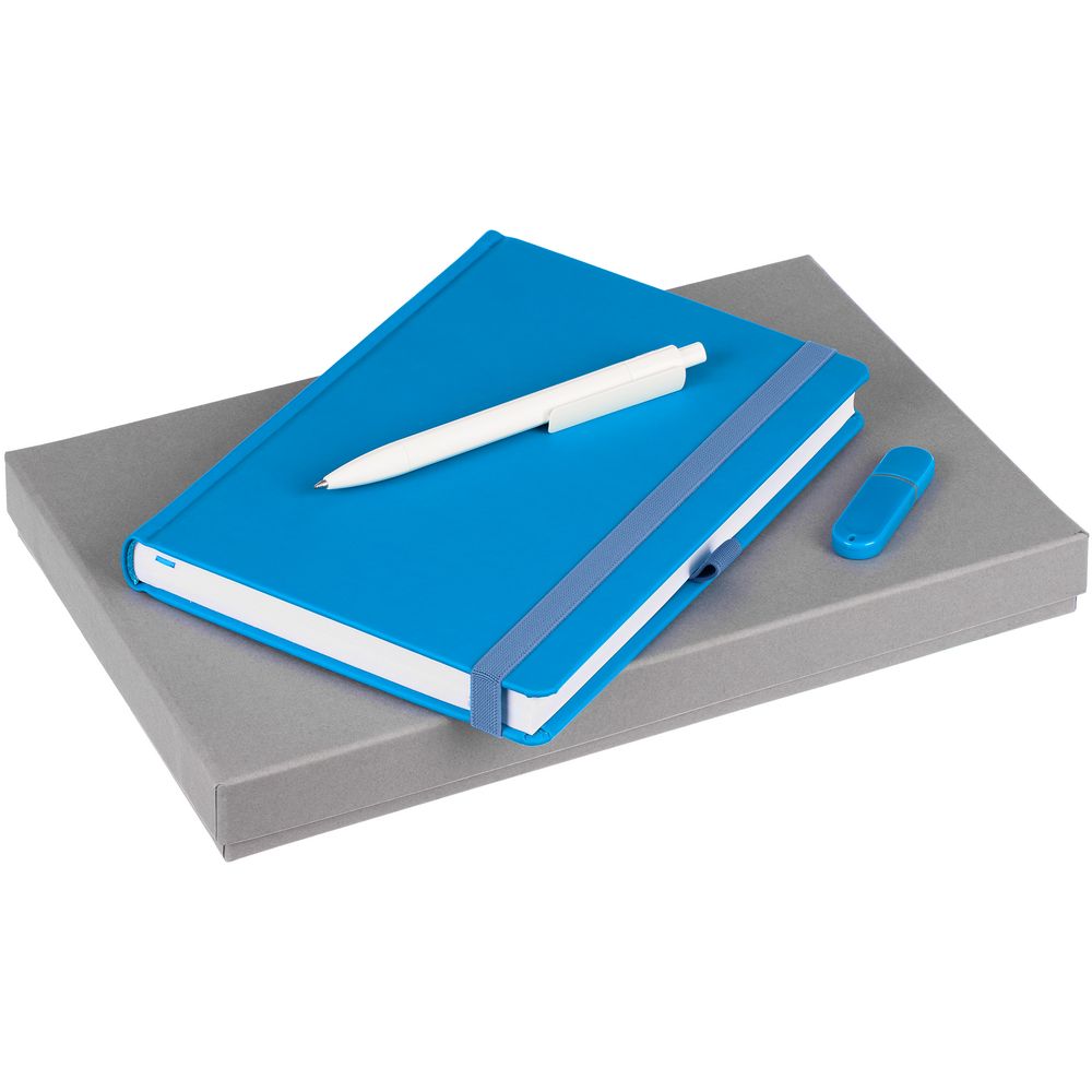 Набор Favor Memo, голубой с логотипом