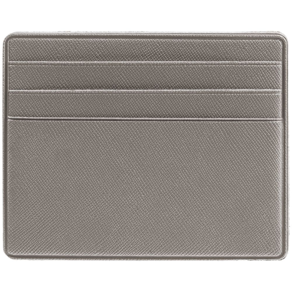 Чехол для карточек Devon, серый с логотипом