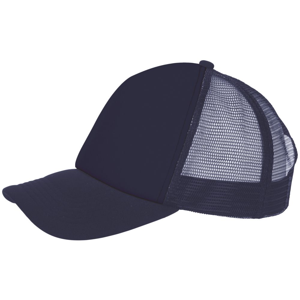 Бейсболка Bubble, темно-синяя с логотипом