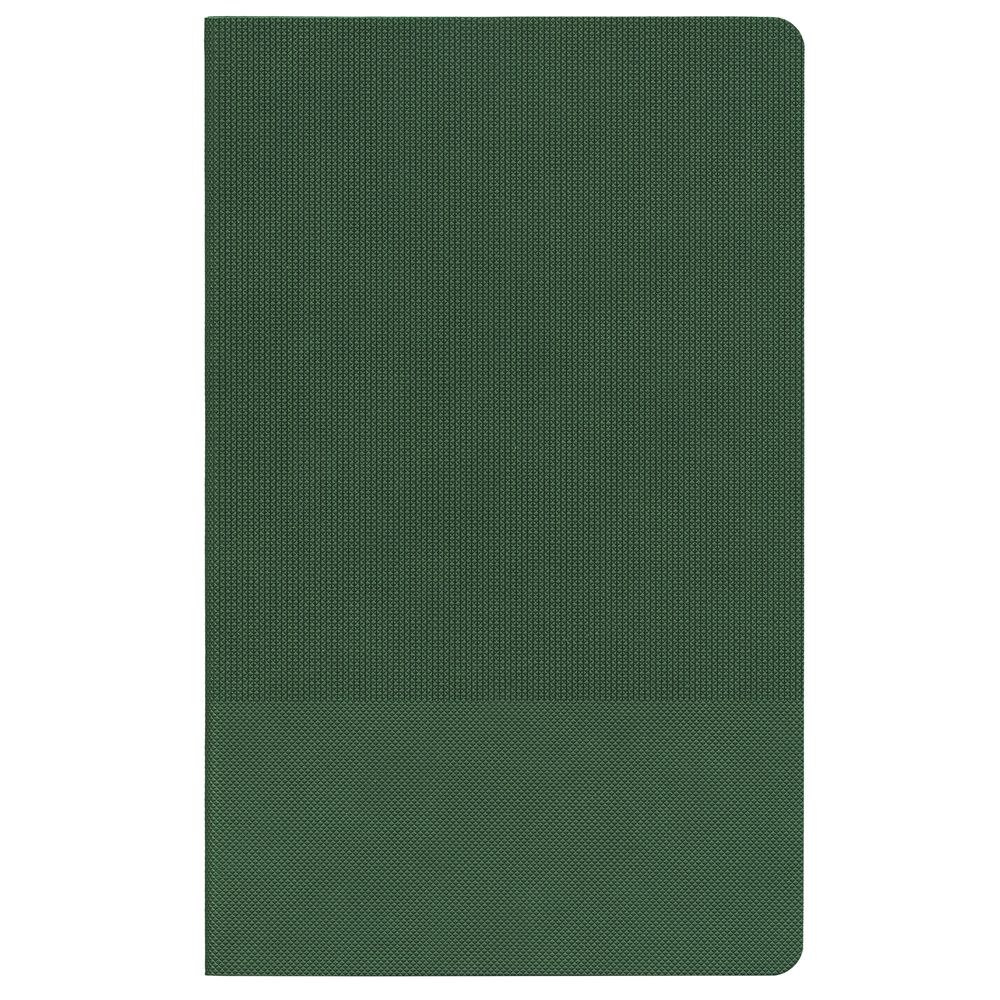 Ежедневник Knit, недатированный, зеленый с логотипом