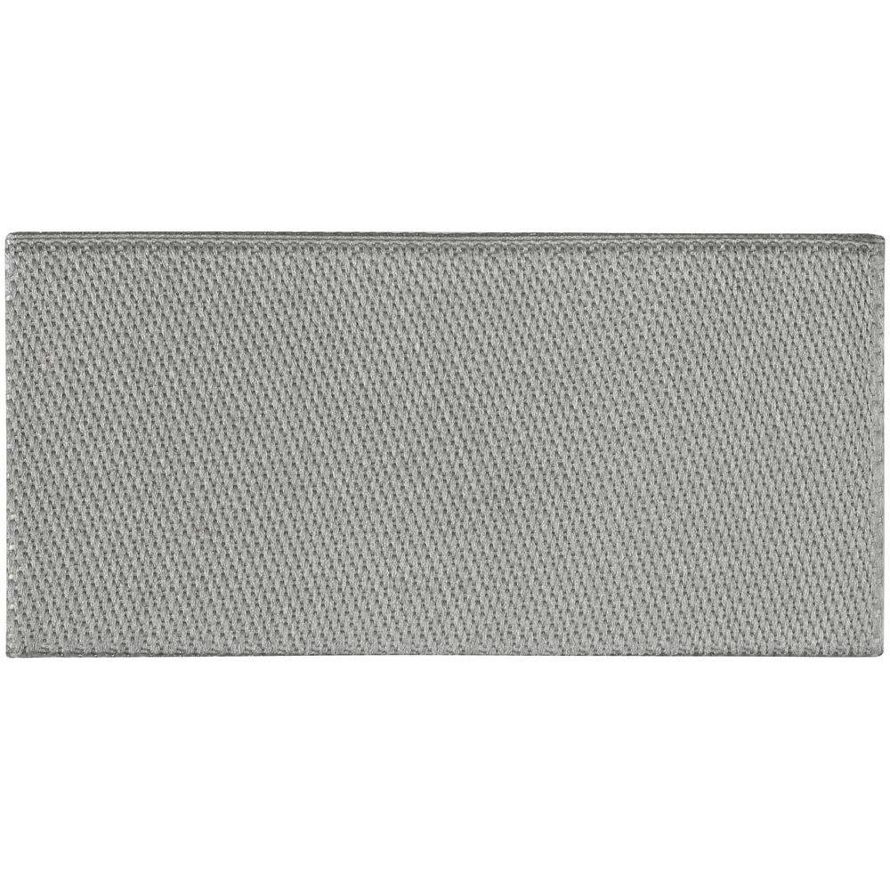 Лейбл тканевый Epsilon, XXS, серый с логотипом