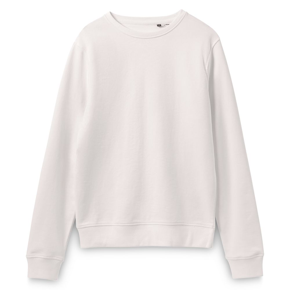 Свитшот унисекс BNC Inspire (Organic), молочно-белый с логотипом