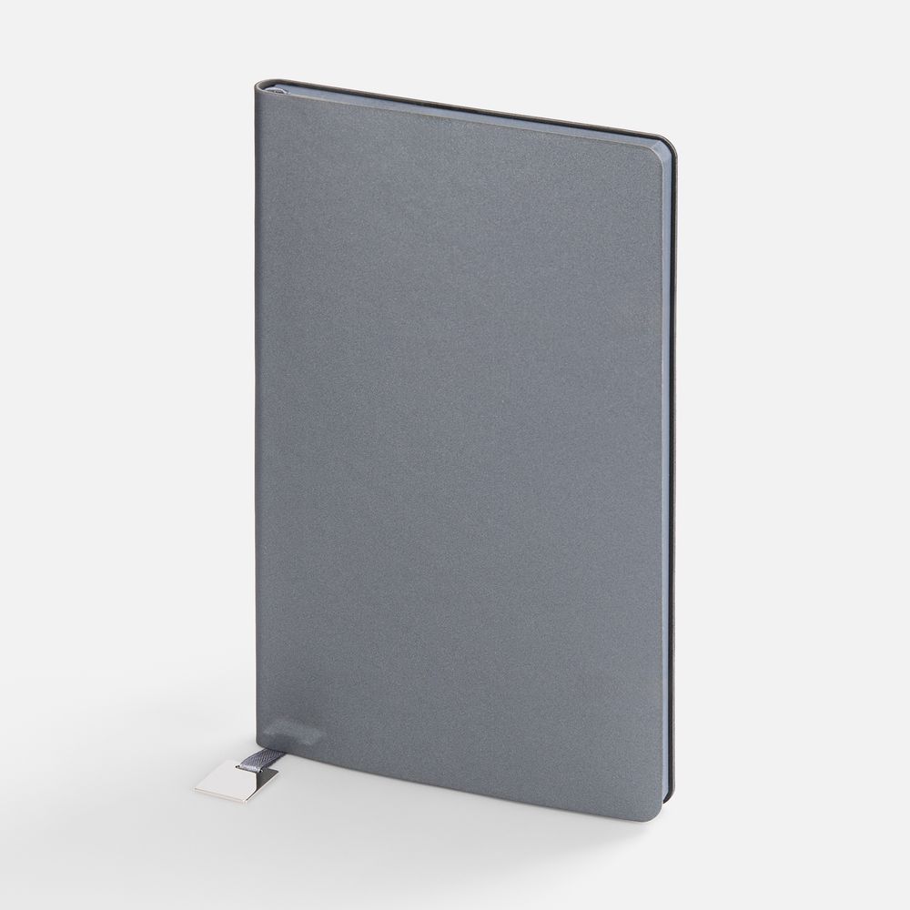 Ежедневник Shall Light, недатированный, серый с логотипом