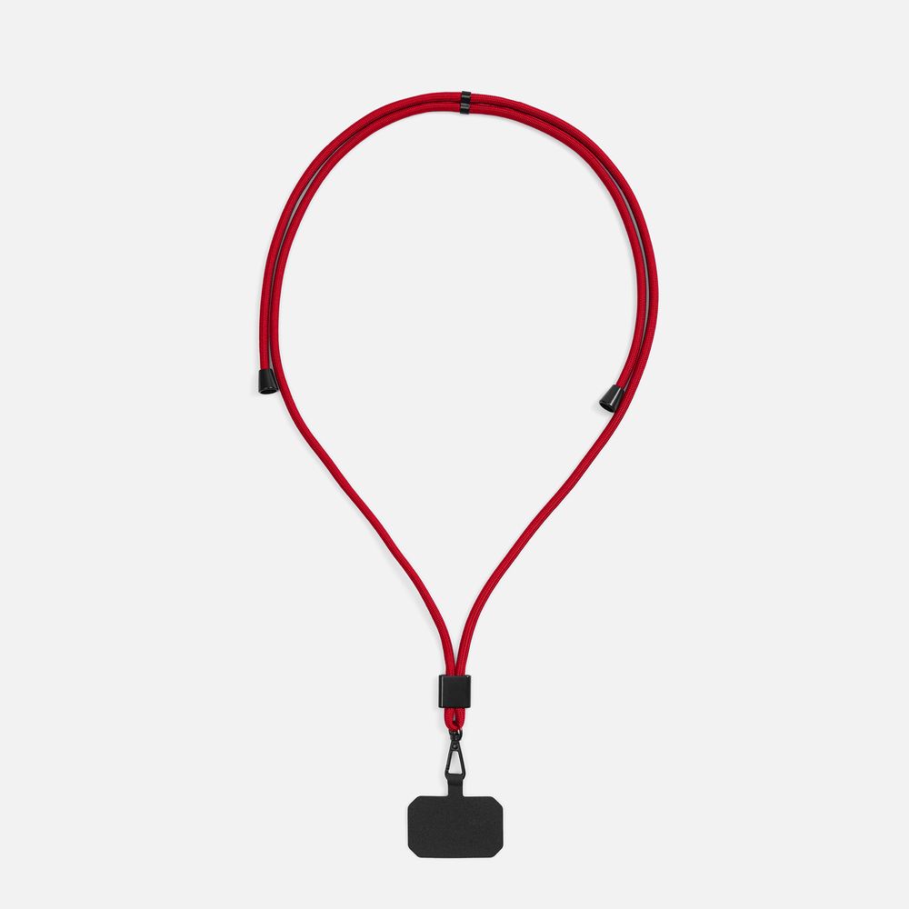 Шнурок для телефона TrendHand, красный с логотипом