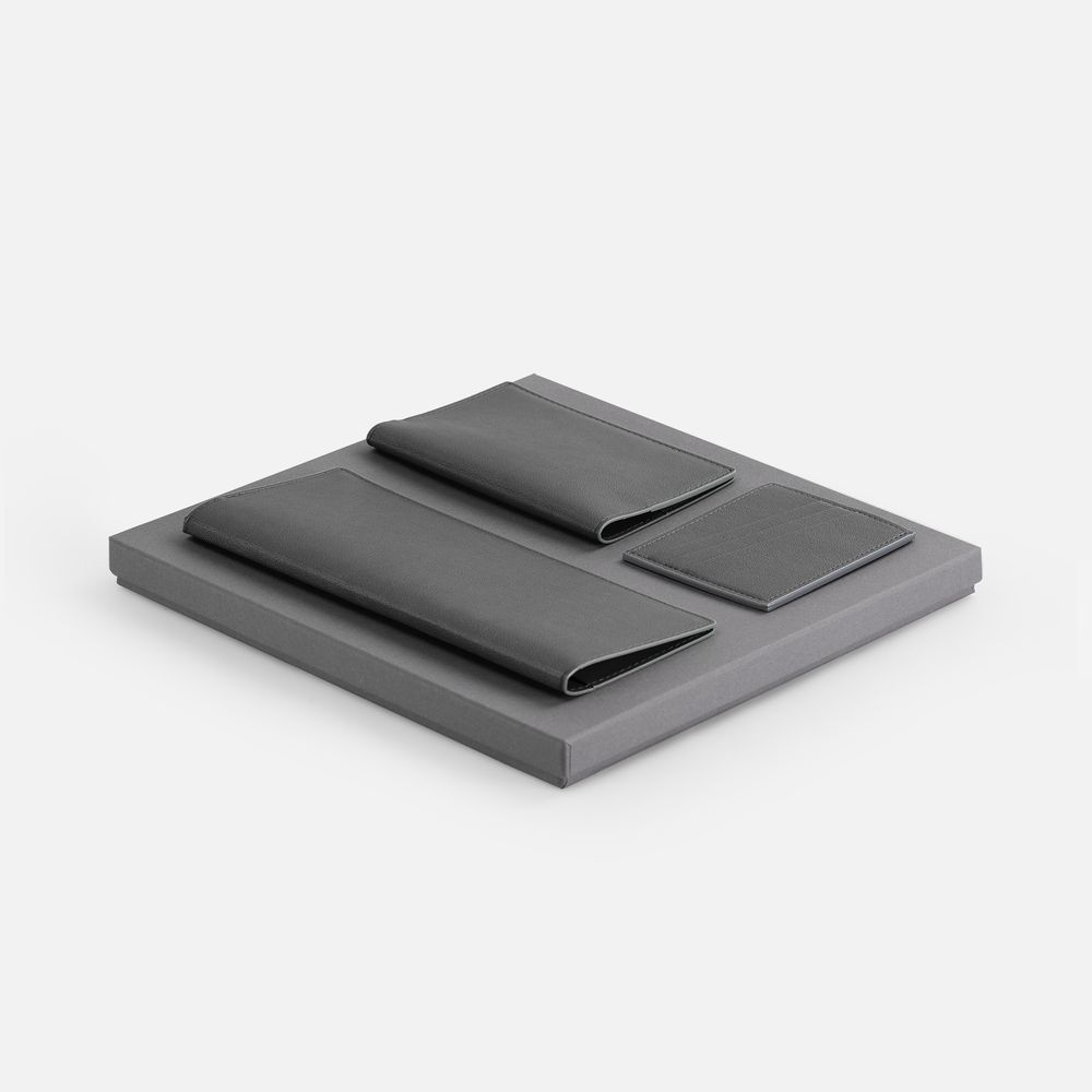 Набор Petrus Trio, серый с логотипом