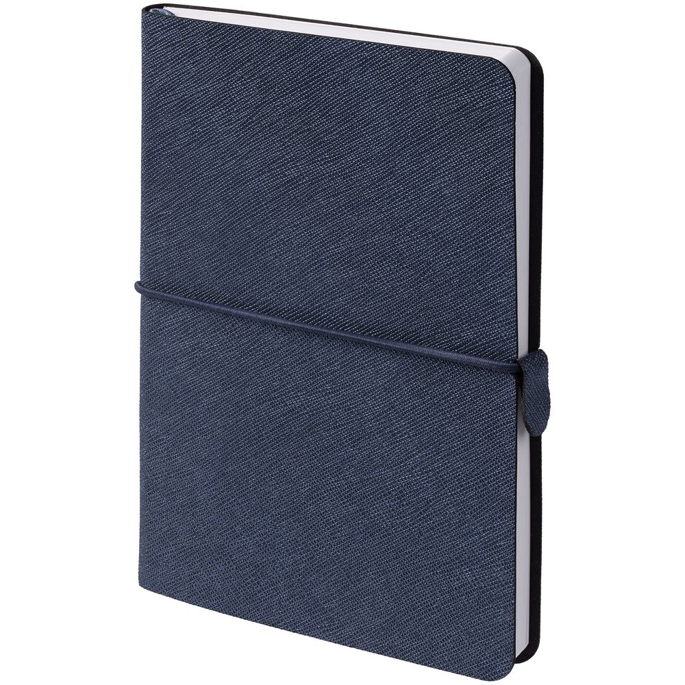 Блокнот Saffian Mini, синий с логотипом