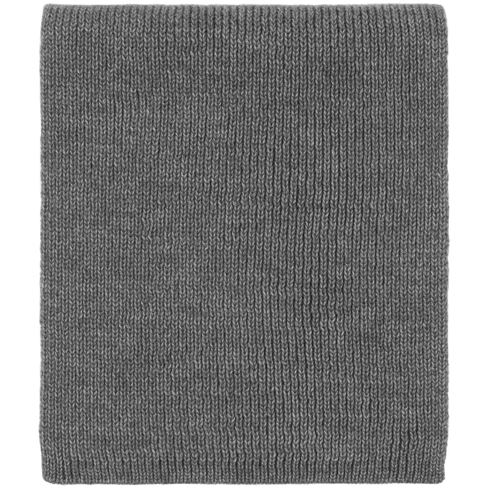 Шарф Bernard, серый меланж с логотипом