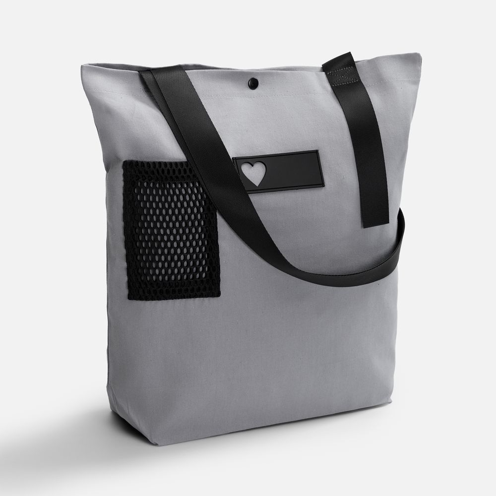 Шопер-конструктор Taga с черными элементами с логотипом