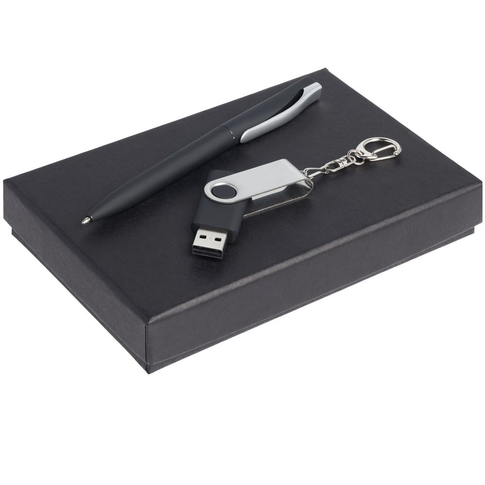 Набор Twist Classic, черный, 8 Гб с логотипом