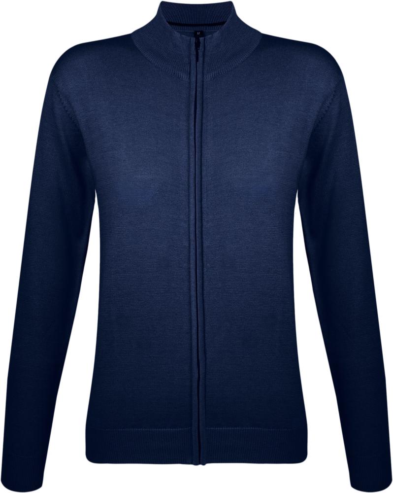 Джемпер женский Gordon Women, темно-синий с логотипом