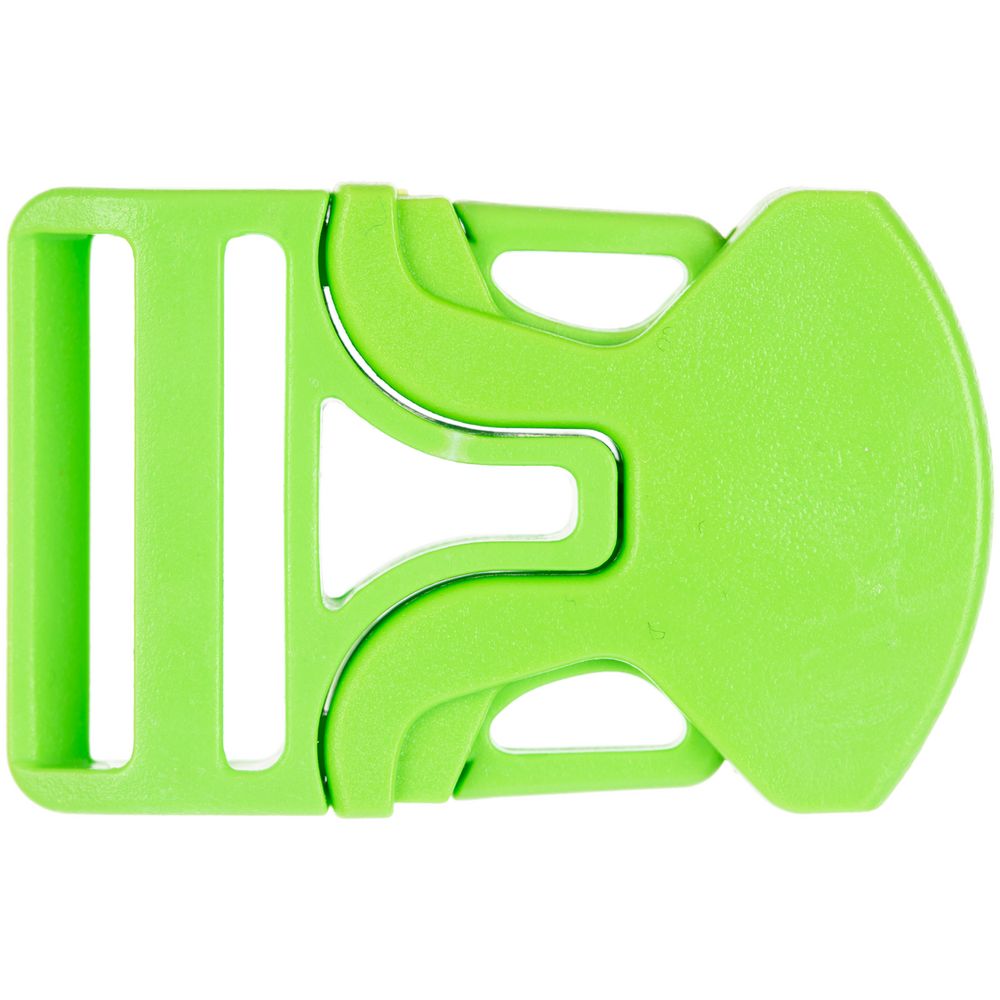 Застежка-пряжка односторонняя Triden, зеленый неон с логотипом